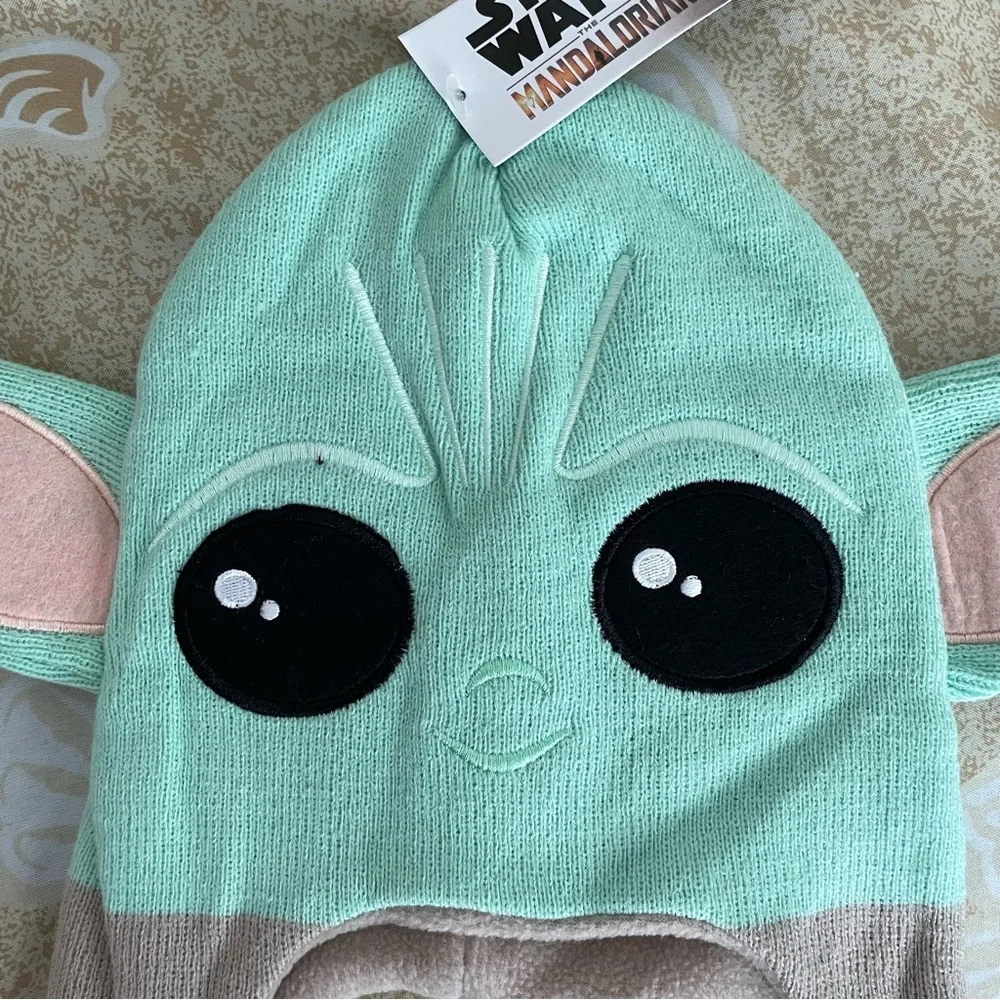 Kids Star Wars Baby Yoda Grogu Beanie Hat